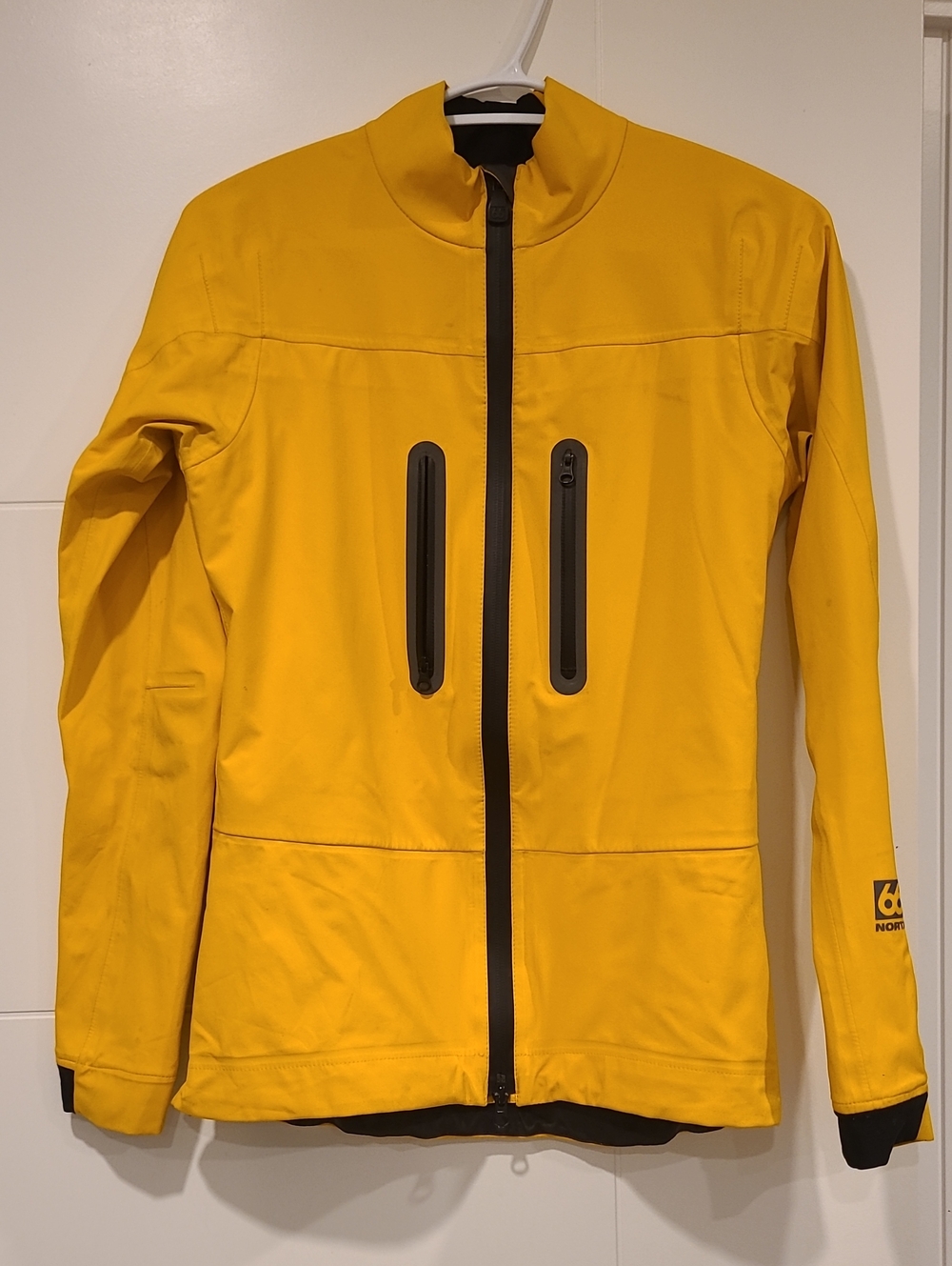 66 North Yellow Water Resistance Performance Jacket